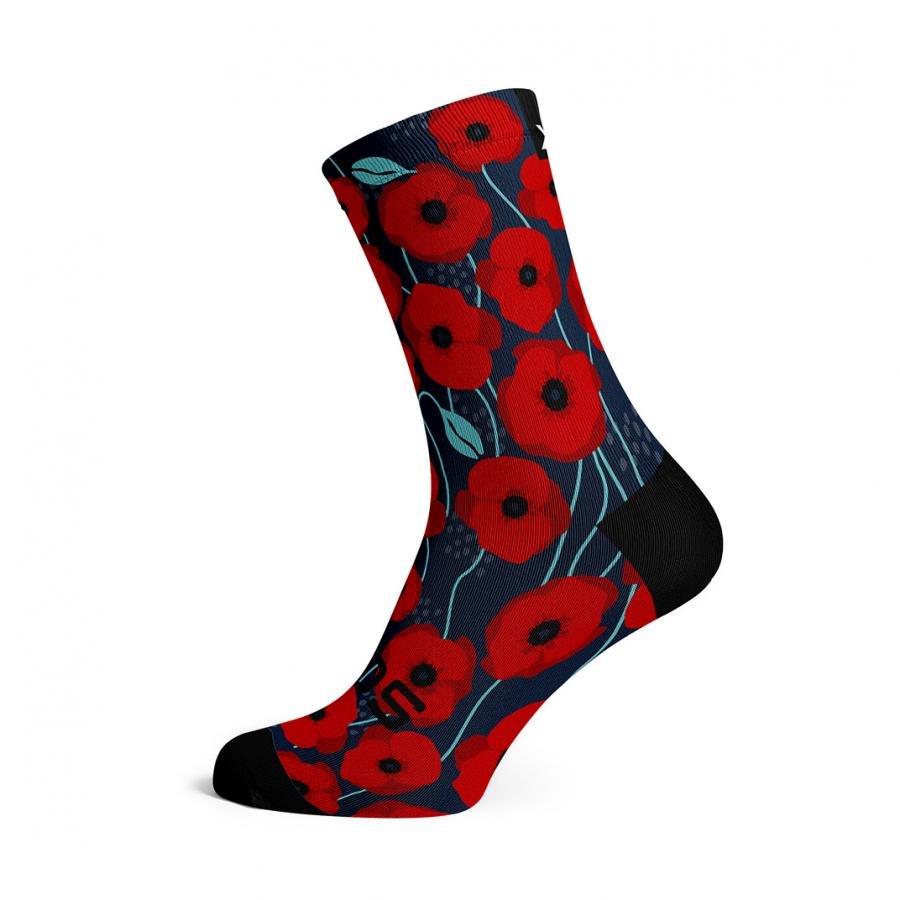 Sox Poppy Running Crew Socks - D Byk Store