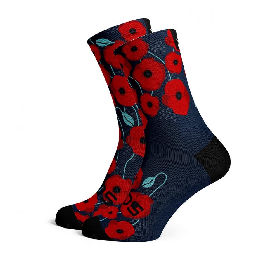 Sox Poppy Running Crew Socks - D Byk Store
