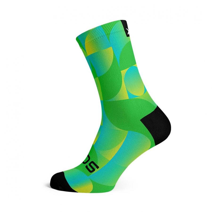 Sox Solid Green Casual Crew Socks - D Byk Store