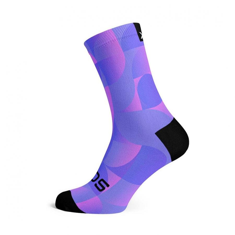 Sox Solid Purple Casual Crew Socks - D Byk Store