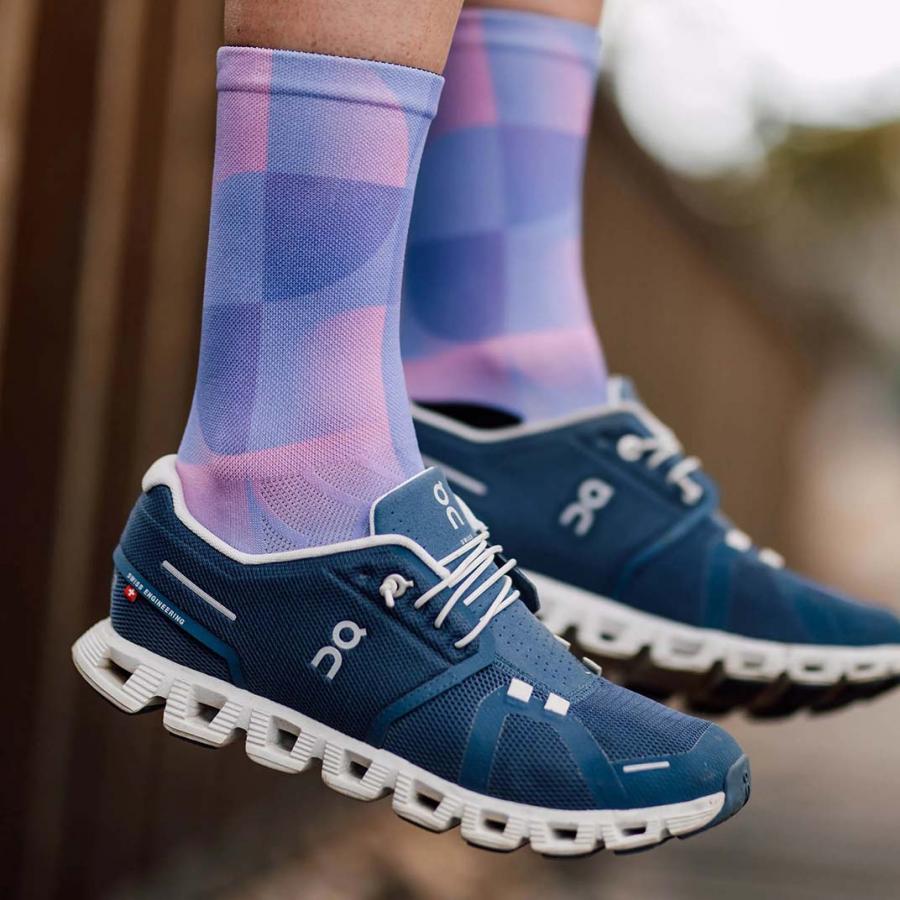 Sox Solid Purple Casual Crew Socks - D Byk Store