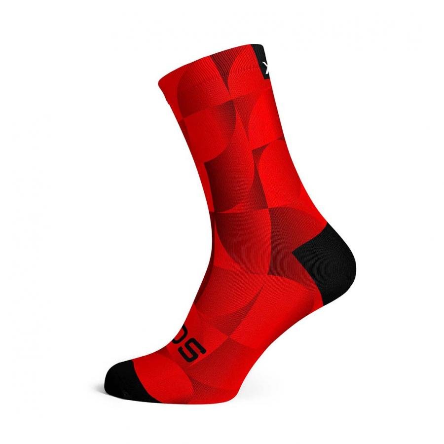 Sox Solid Red Casual Crew Socks - D Byk Store