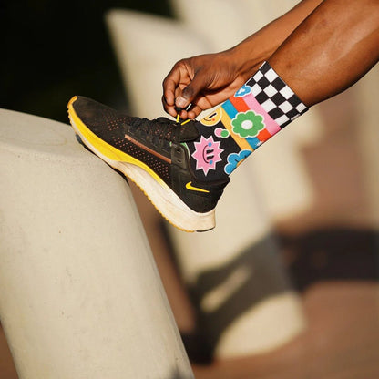 Sox Sticker Casual Crew Socks - D Byk Store