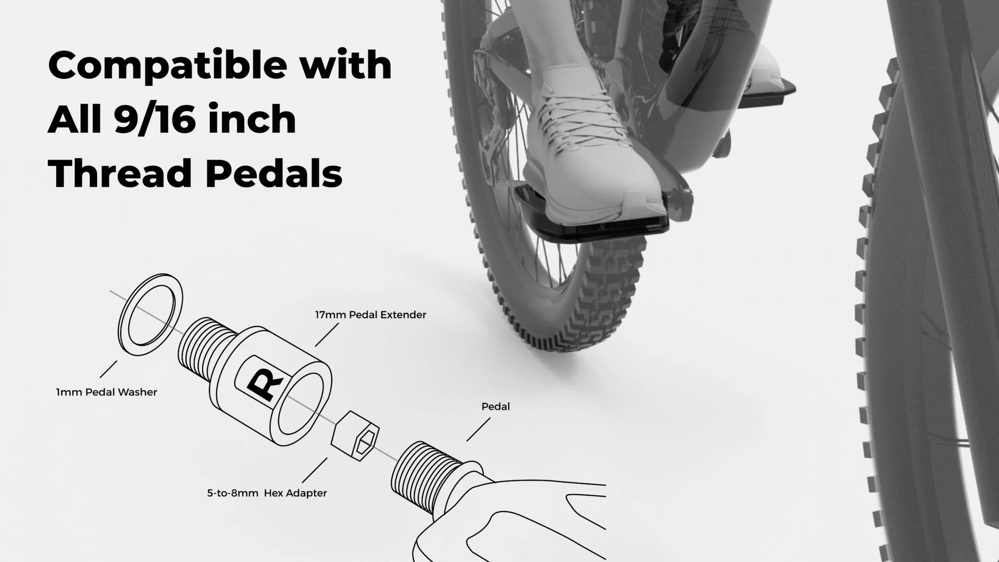 SPE - 1 Pedal Extenders 17mm - D Byk Store