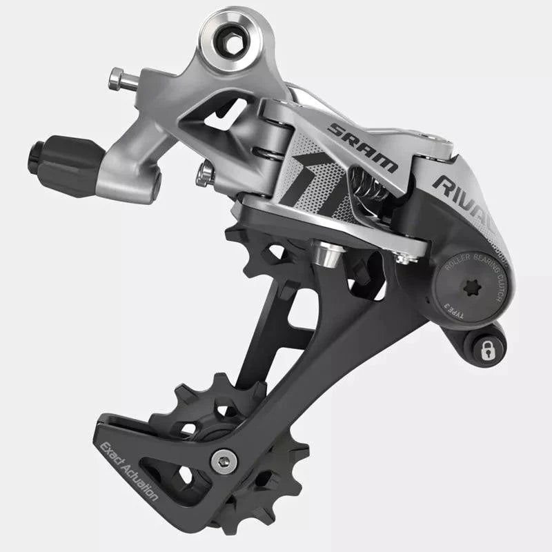 SRAM Rival 1 Type 3.0 Rear Derailleur 11 Speed Long Cage (Black) - D Byk Store