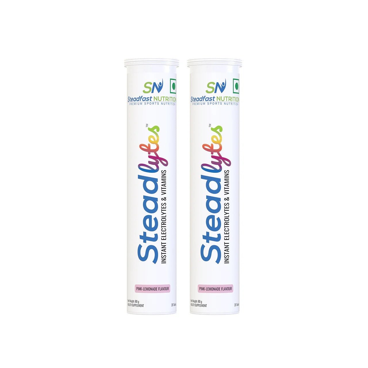 Steadfast Nutrition Steadlytes - Electrolytes Tablet for Instant Hydration - Pink - Lemonade - D Byk Store