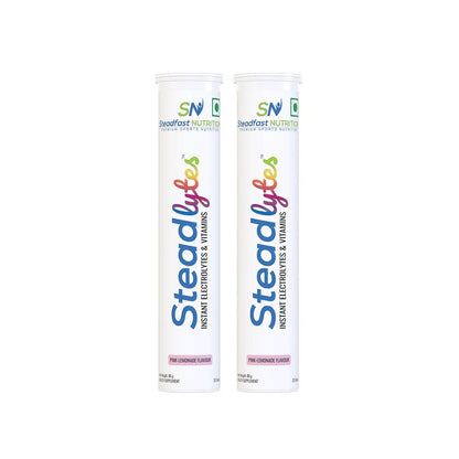 Steadfast Nutrition Steadlytes - Electrolytes Tablet for Instant Hydration - Pink - Lemonade - D Byk Store
