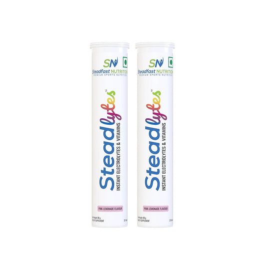 Steadfast Nutrition Steadlytes - Electrolytes Tablet for Instant Hydration - Pink - Lemonade - D Byk Store