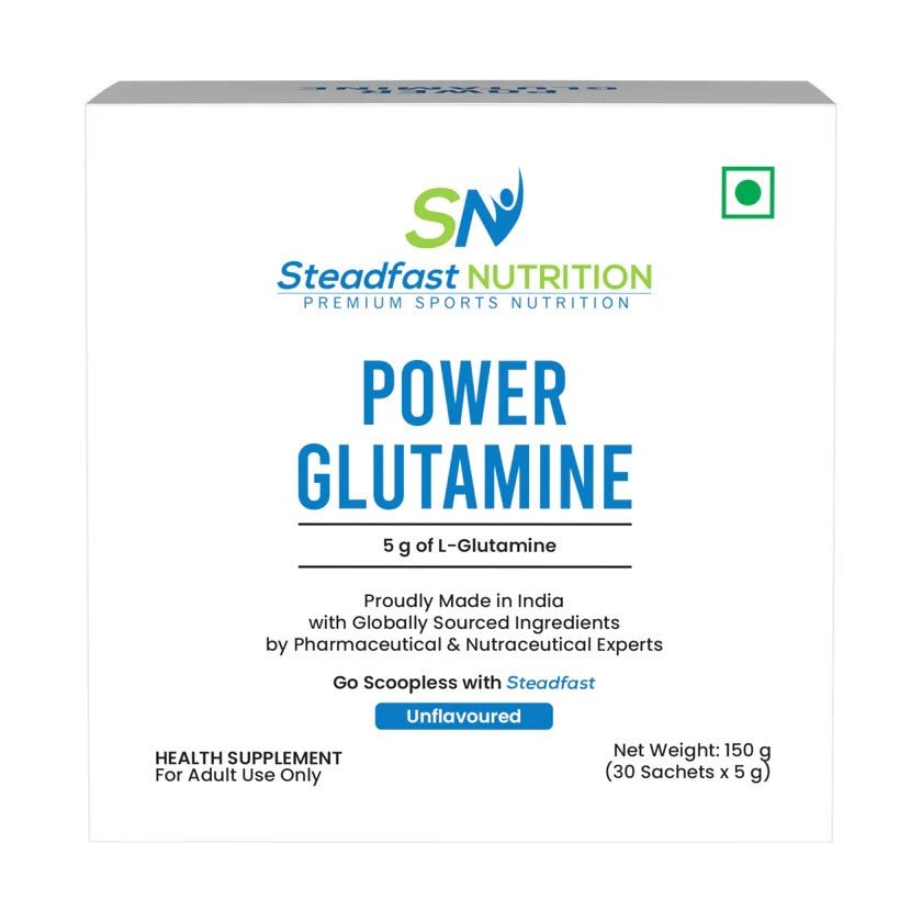 Steadfast Power Glutamine | L - Glutamine Supplement | 30 Sachets - D Byk Store