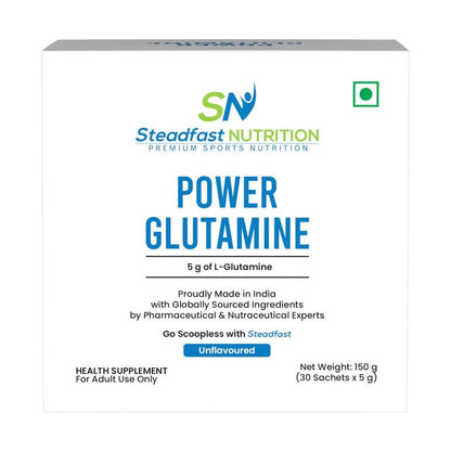 Steadfast Power Glutamine | L - Glutamine Supplement | 30 Sachets - D Byk Store