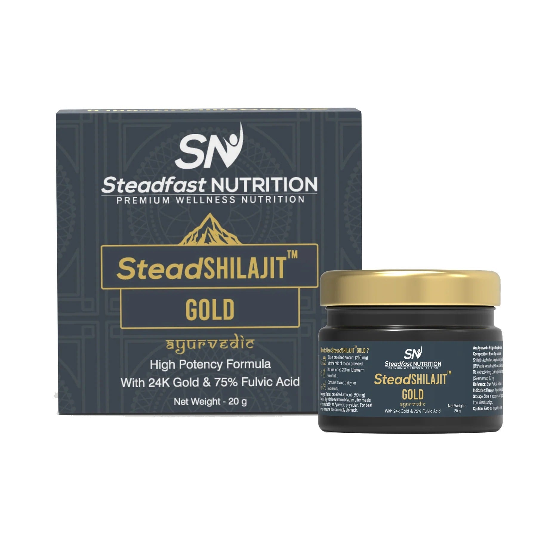 Steadfast Shilajit Gold - 20 Gram - D Byk Store