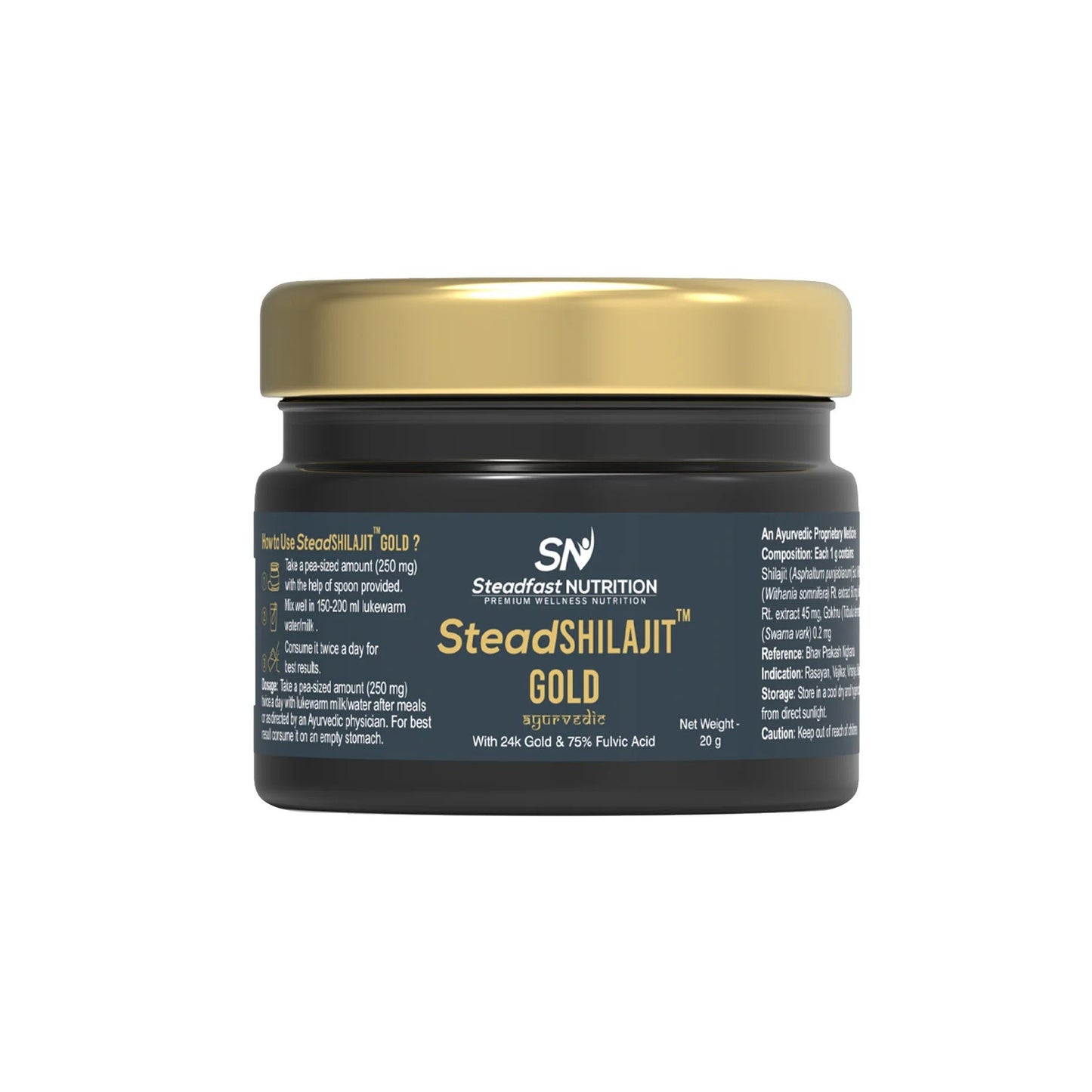 Steadfast Shilajit Gold - 20 Gram - D Byk Store