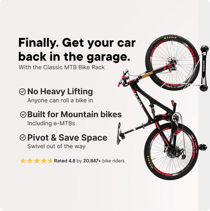 Steadyrack Wall Mount Bike Rack | Classic MTB Rack - D Byk Store