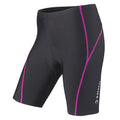 Tenn - Outdoors Women's 8 Panel Professional Viper with Pad Cycling Shorts - Black / Pink - D Byk Store