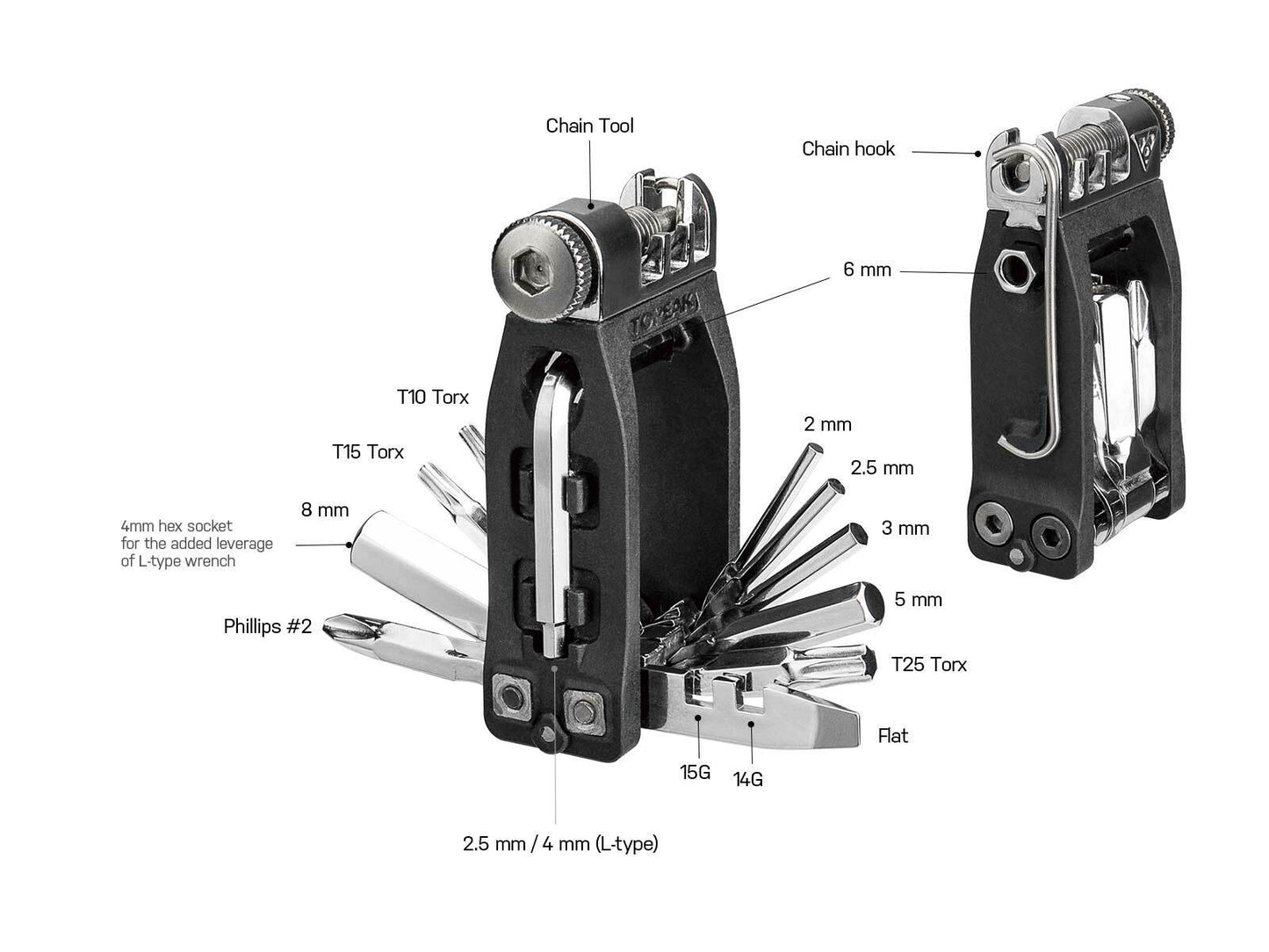 Topeak Ninjamaster + Toolbox T - 16 - D Byk Store
