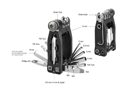 Topeak Ninjamaster + Toolbox T - 16 - D Byk Store