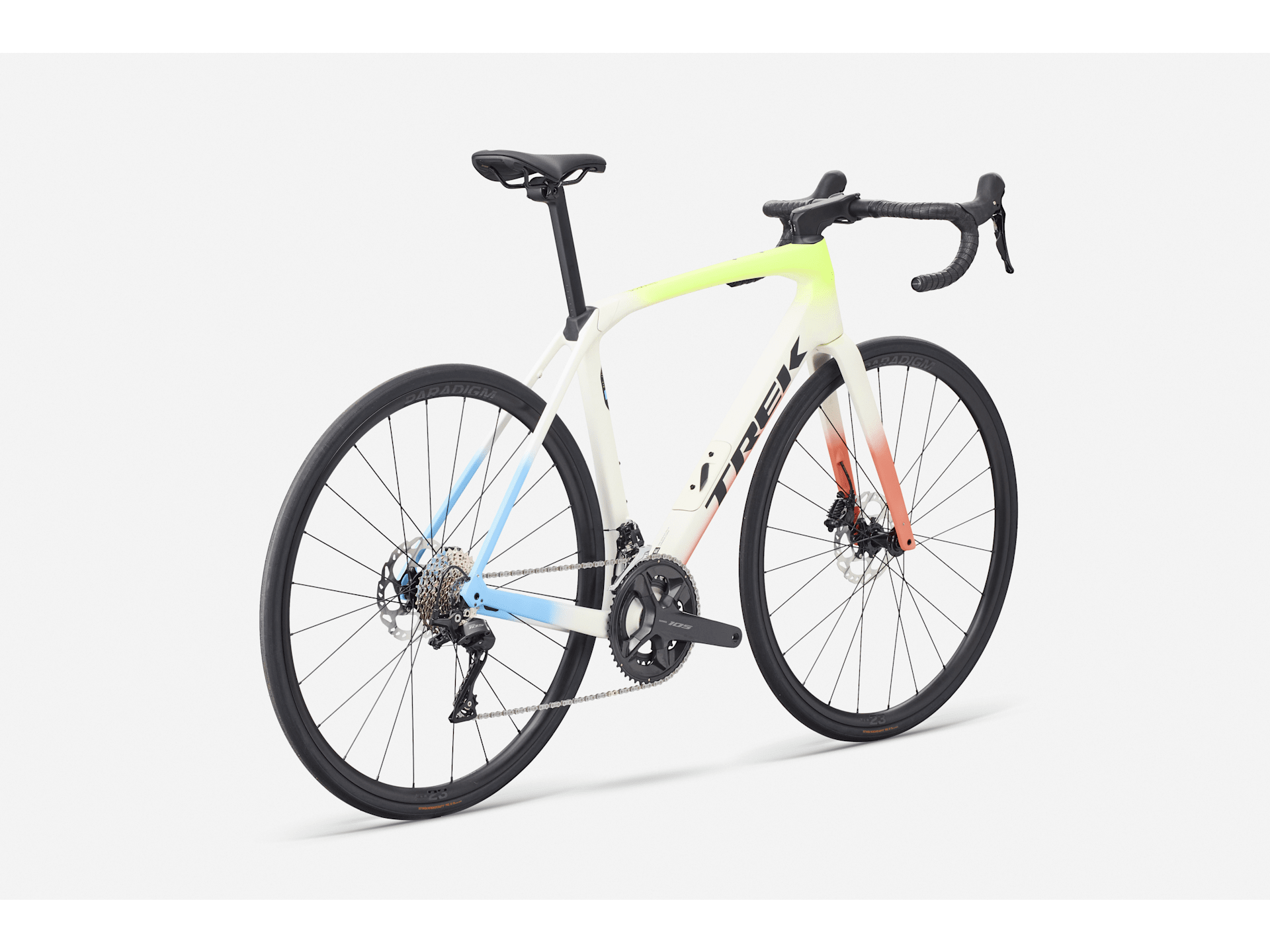 Trek Domane SL 5 Gen 4 - Era White/Glowstick/Coral Fade - D Byk Store