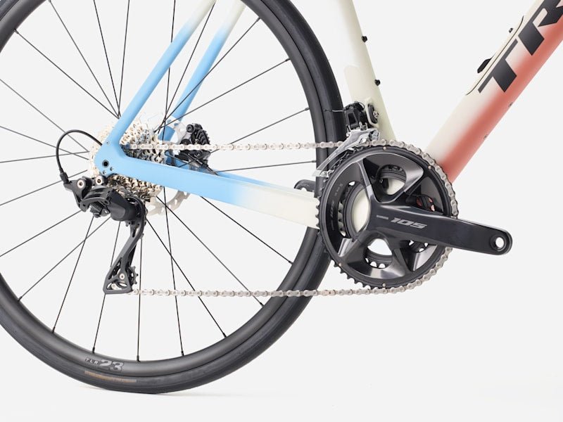 Trek Domane SL 5 Gen 4 - Era White/Glowstick/Coral Fade - D Byk Store
