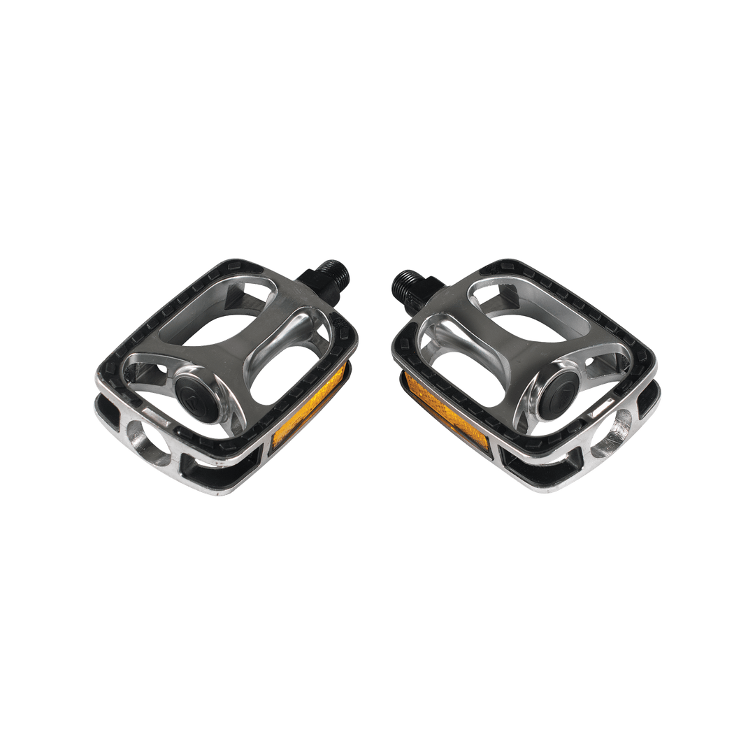 Trek Hybrid Pedal Set - Silver/Black - D Byk Store