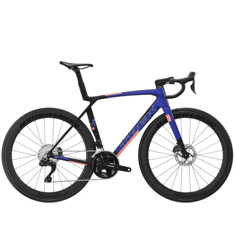 Trek Madone SL 6 Gen 8 - Matte Cobalt Blue/Trek Black/Living Coral - D Byk Store