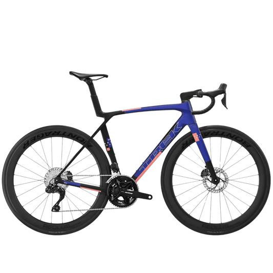 Trek Madone SL 6 Gen 8 - Matte Cobalt Blue/Trek Black/Living Coral - D Byk Store