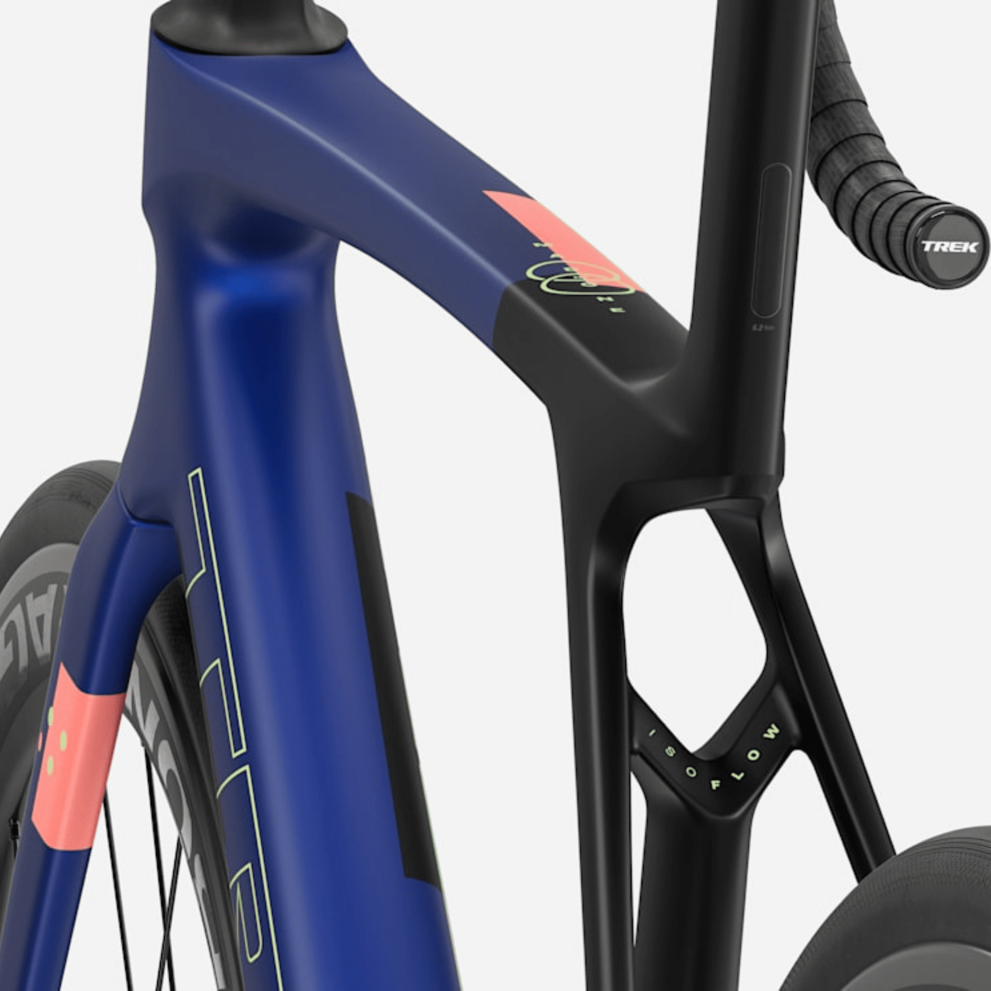 Trek Madone SL 6 Gen 8 - Matte Cobalt Blue/Trek Black/Living Coral - D Byk Store