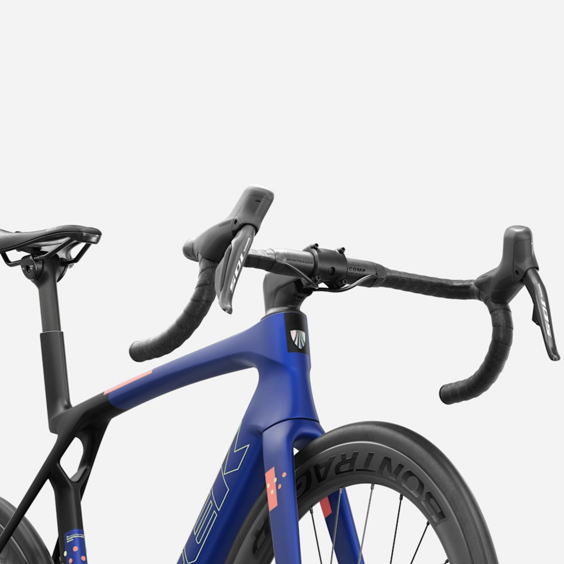 Trek Madone SL 6 Gen 8 - Matte Cobalt Blue/Trek Black/Living Coral - D Byk Store