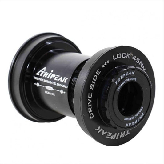 Tripeak BB65 Pressfit Bottom Bracket Ceramic Shimano (63mm Look)-Black - D Byk Store