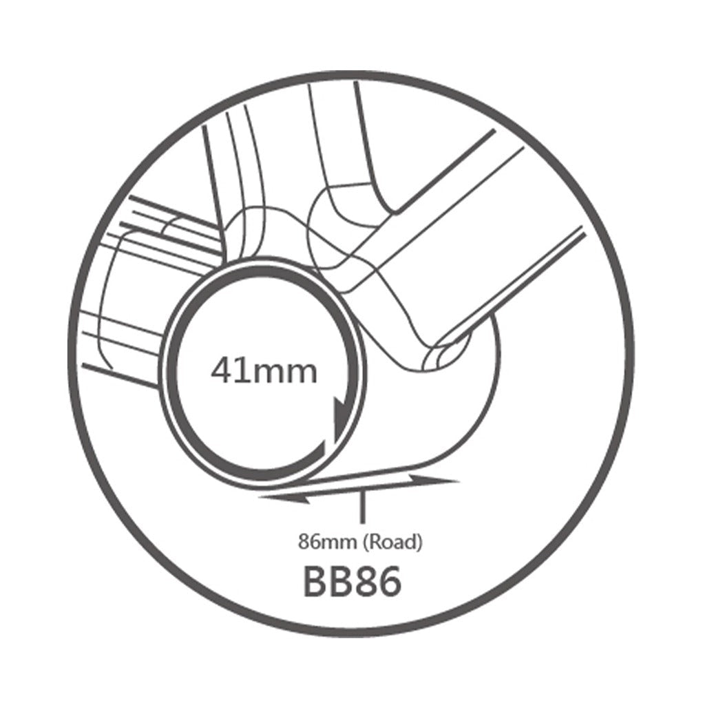 Tripeak BB86 Pressfit Bottom Bracket 3 - in - 1 Shimano/SRAM/Rotor (86mm) - Black - D Byk Store