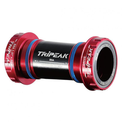 Tripeak BSA Threaded Bottom Bracket Ceramic 3-in-1 Shimano/SRAM/Rotor-Road (68mm)-Red - D Byk Store