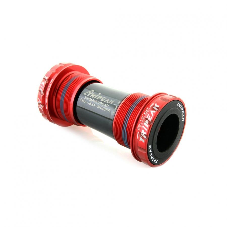 Tripeak BSA Threaded Bottom Bracket Shimano Road (68mm)-Red - D Byk Store