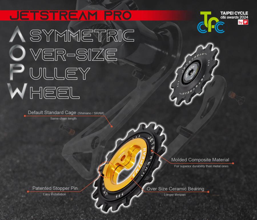 Tripeak Oversize Pulley Kit 11/18T Ceramic Bearing (Shimano GRX 2X)-Red - D Byk Store