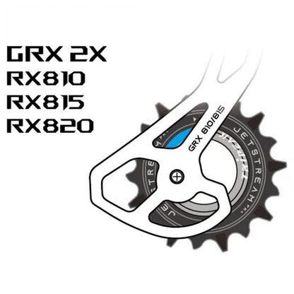 Tripeak Oversize Pulley Kit 11/18T Ceramic Bearing (Shimano GRX 2X)-Red - D Byk Store