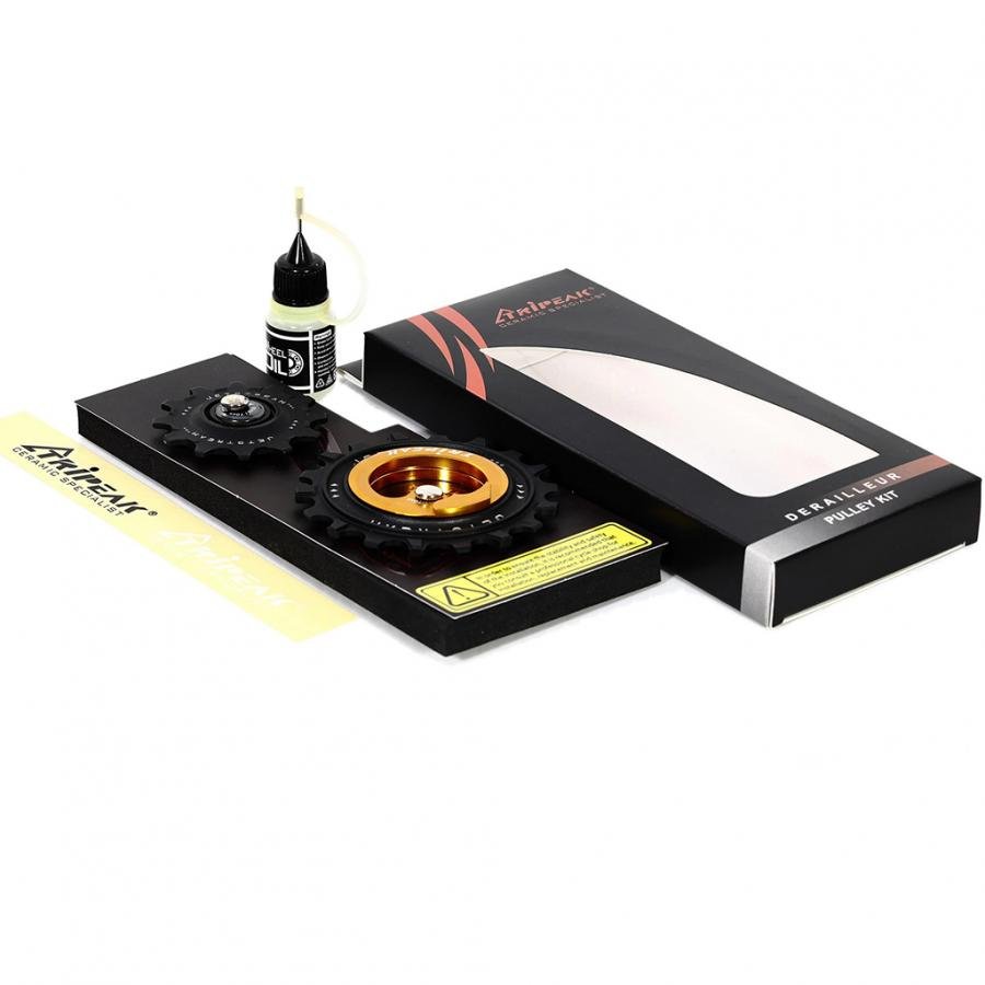 Tripeak Oversize Pulley Kit 12/18T Ceramic Bearing (Shimano Dura-Ace R91 11-Spd)-Gold - D Byk Store