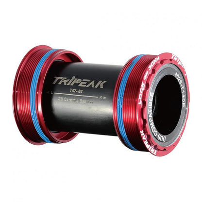 Tripeak T47 3-in-1 Bottom Bracket Ceramic-Shimano/SRAM/Rotor (86mm)-Red - D Byk Store