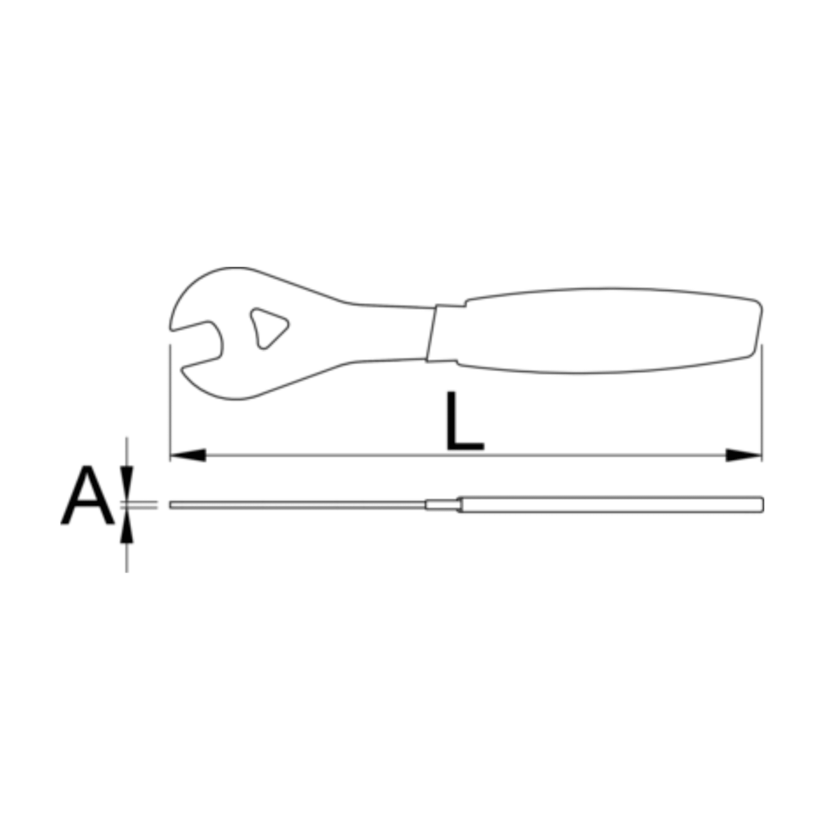 Unior 1617/2DP-US Cone Wrench Single Sided 36mm (US Version) - D Byk Store