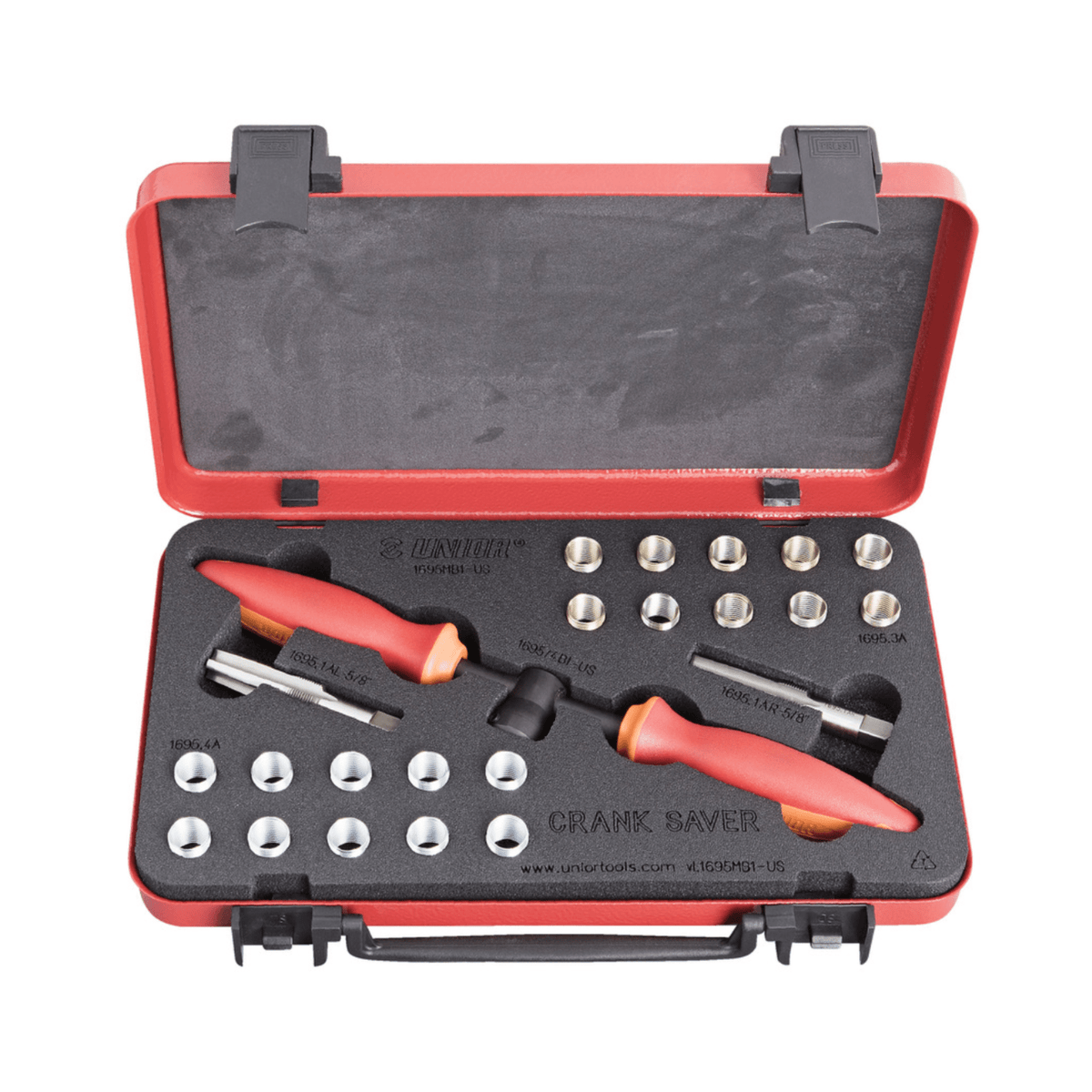 Unior 1695MB1-US Crank Saver Pedal Thread Repair and Insert Kit (US Version) - D Byk Store