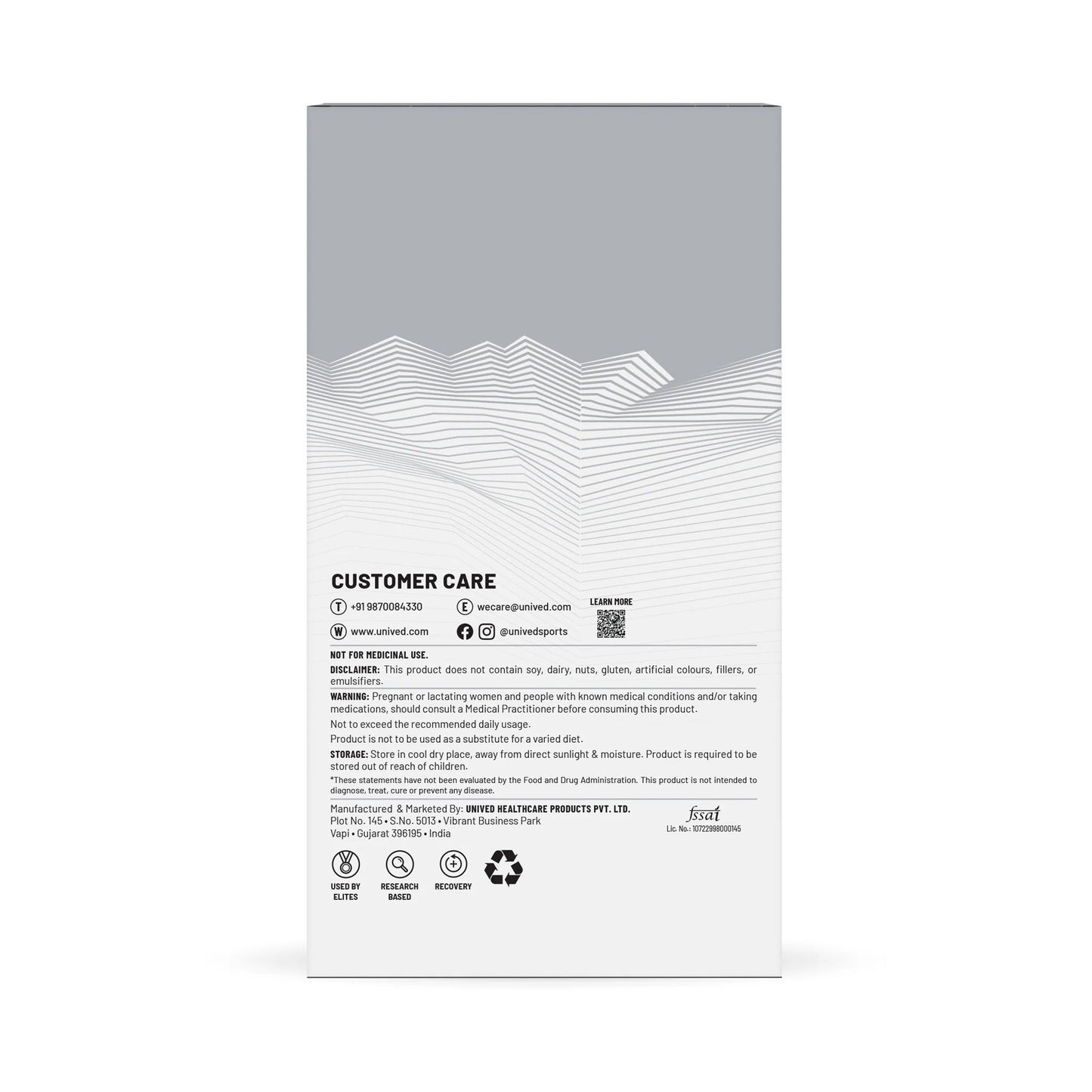 Unived Elite Recovery Mix 220 - D Byk Store