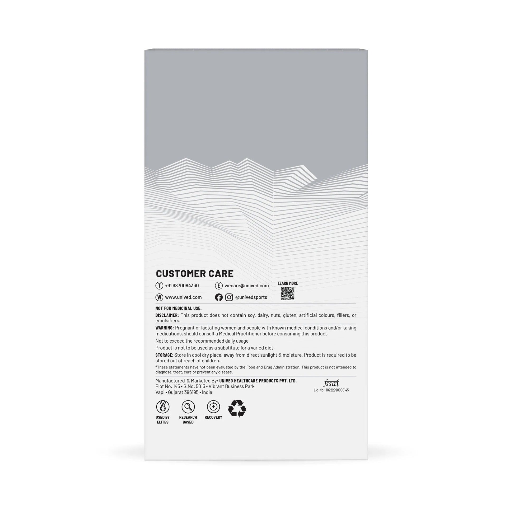 Unived Elite Recovery Mix 220 - D Byk Store