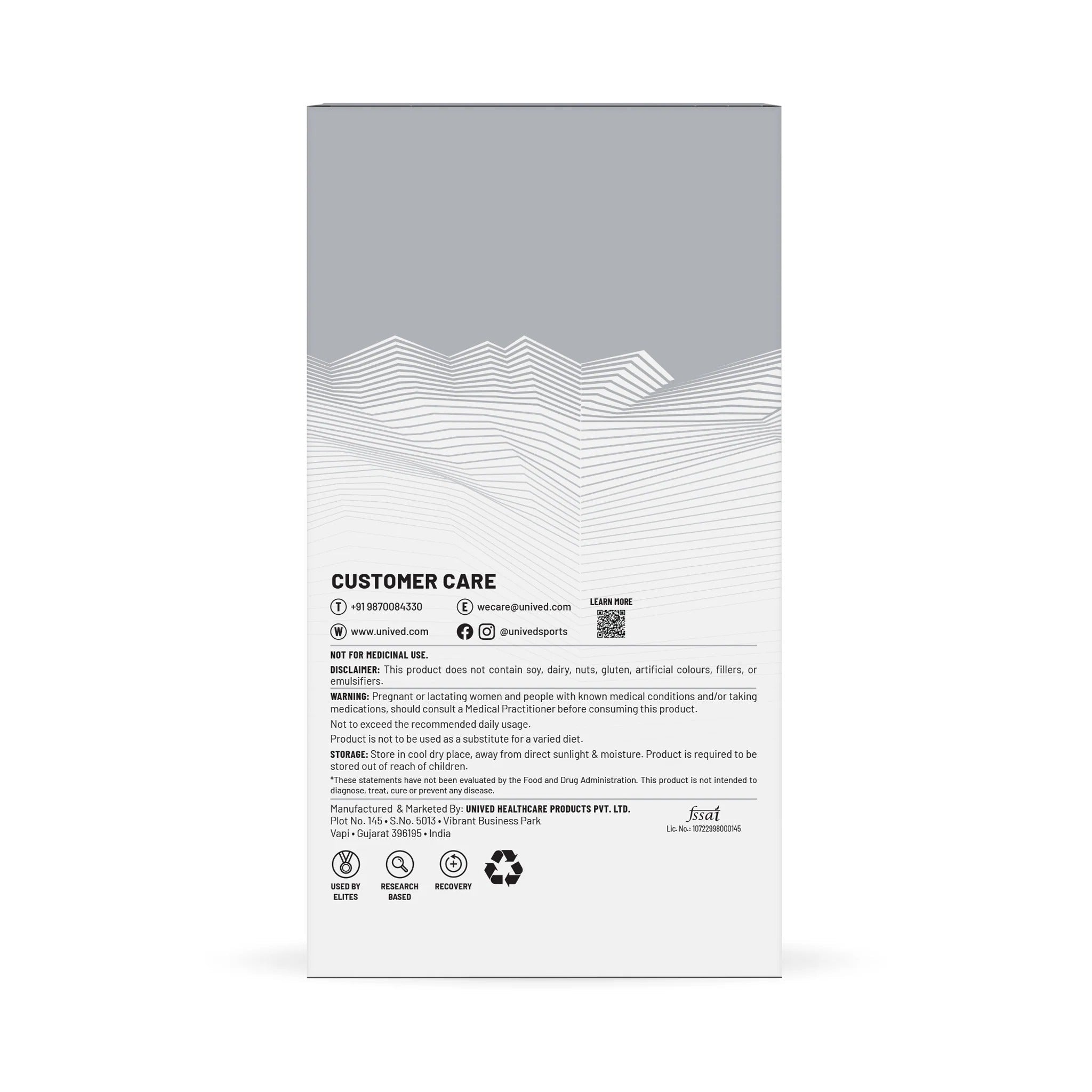 Unived Elite Recovery Mix 220 - D Byk Store