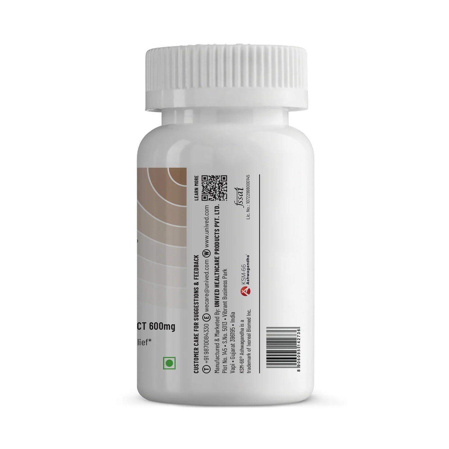 Unived KSM - 66 (Ashwagandha Root Extract) Capsules - D Byk Store