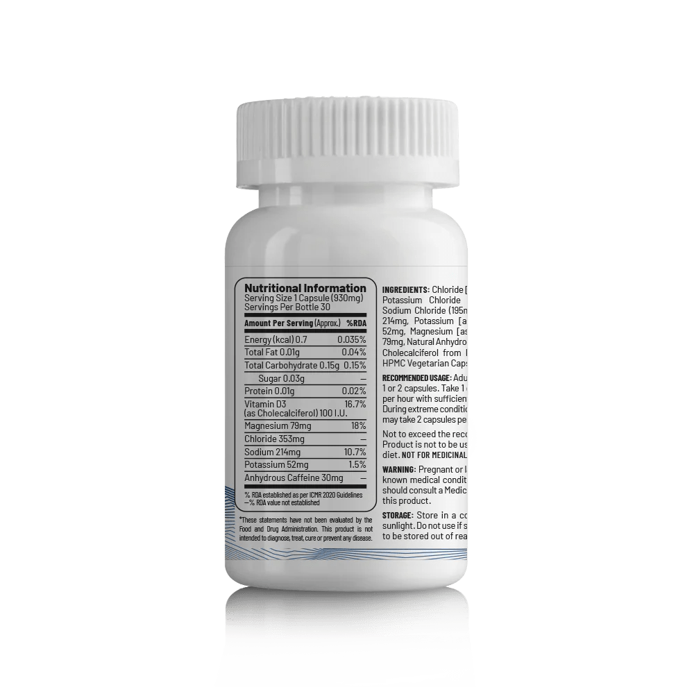 Unived Salt Capsules Caffeinated - D Byk Store