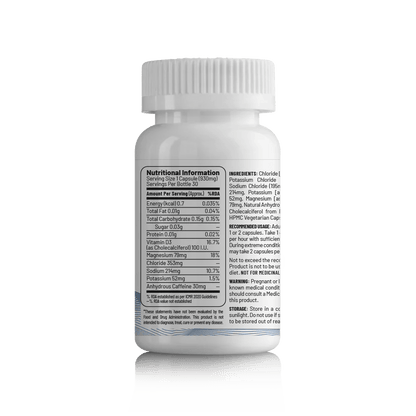 Unived Salt Capsules Caffeinated - D Byk Store