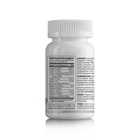 Unived Salt Capsules Caffeinated - D Byk Store