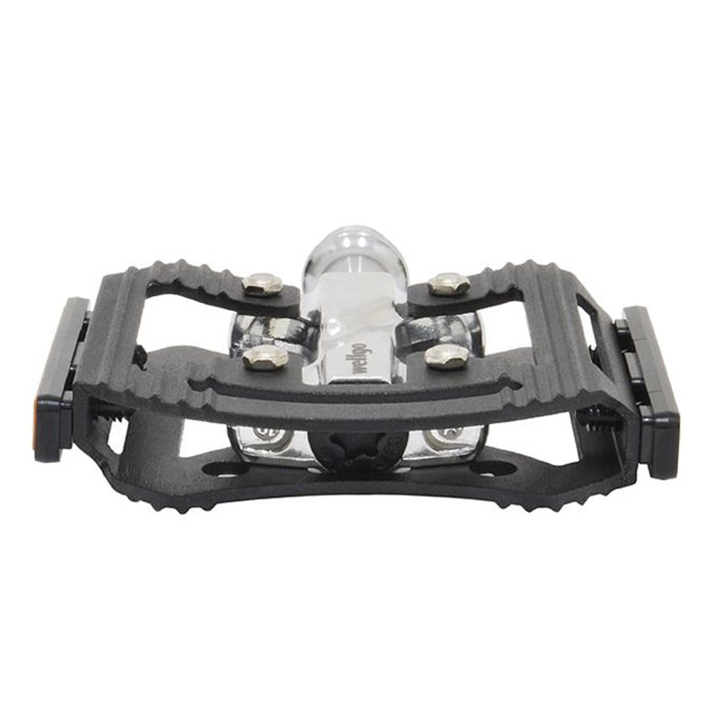 Wellgo C - 306 CNC Aluminium Flat Pedal - Black/Silver - D Byk Store