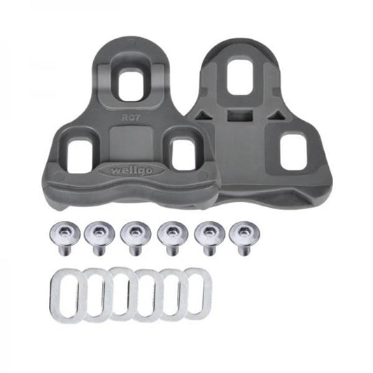 Wellgo RC - 7A Cleat For Road Pedal (KEO Compatible) (9 Deg Float) - Grey - D Byk Store