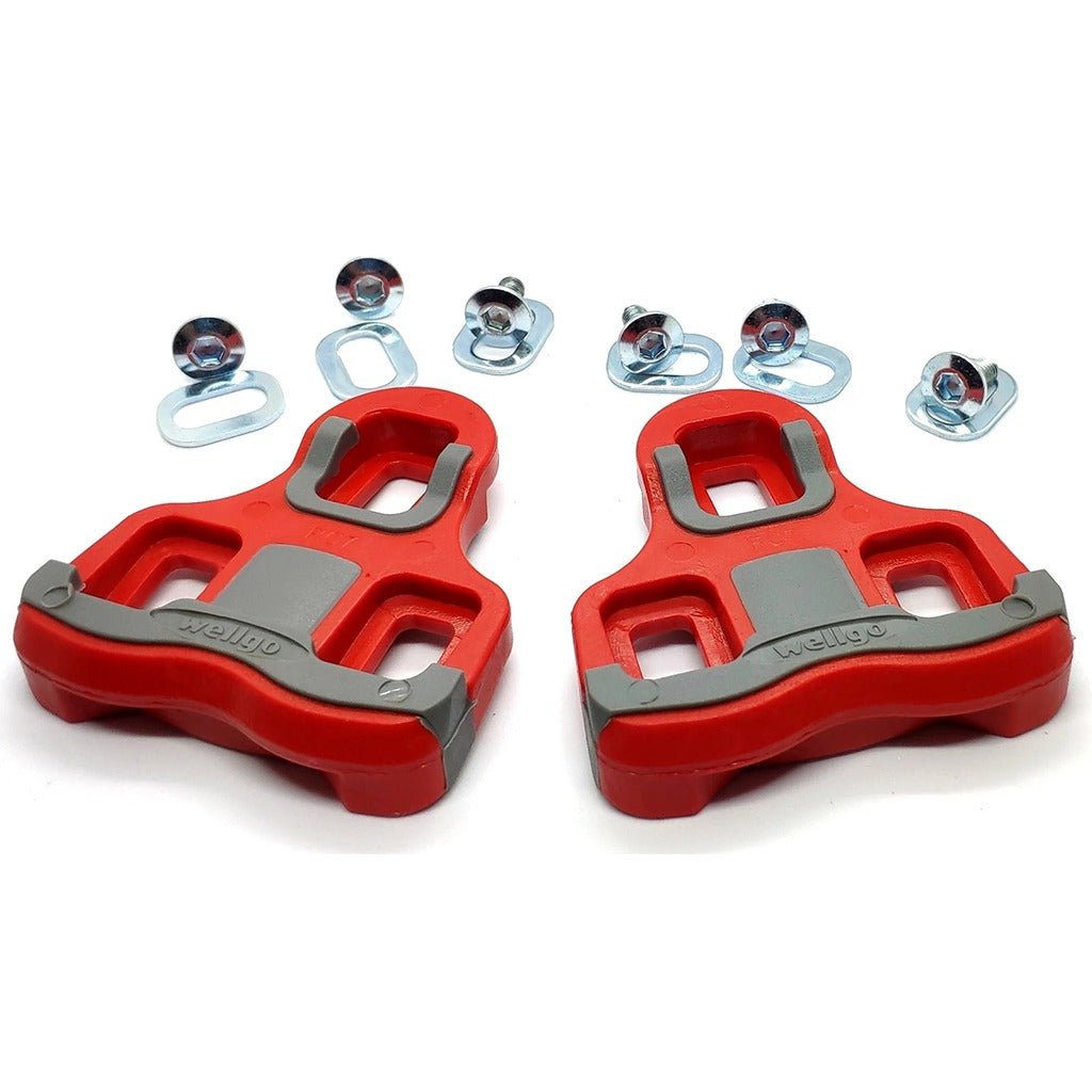 Wellgo RC - 7B Cleat For Road Pedal (KEO Compatible) - Red/Grey - D Byk Store