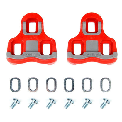 Wellgo RC - 7B Cleat For Road Pedal (KEO Compatible) - Red/Grey - D Byk Store