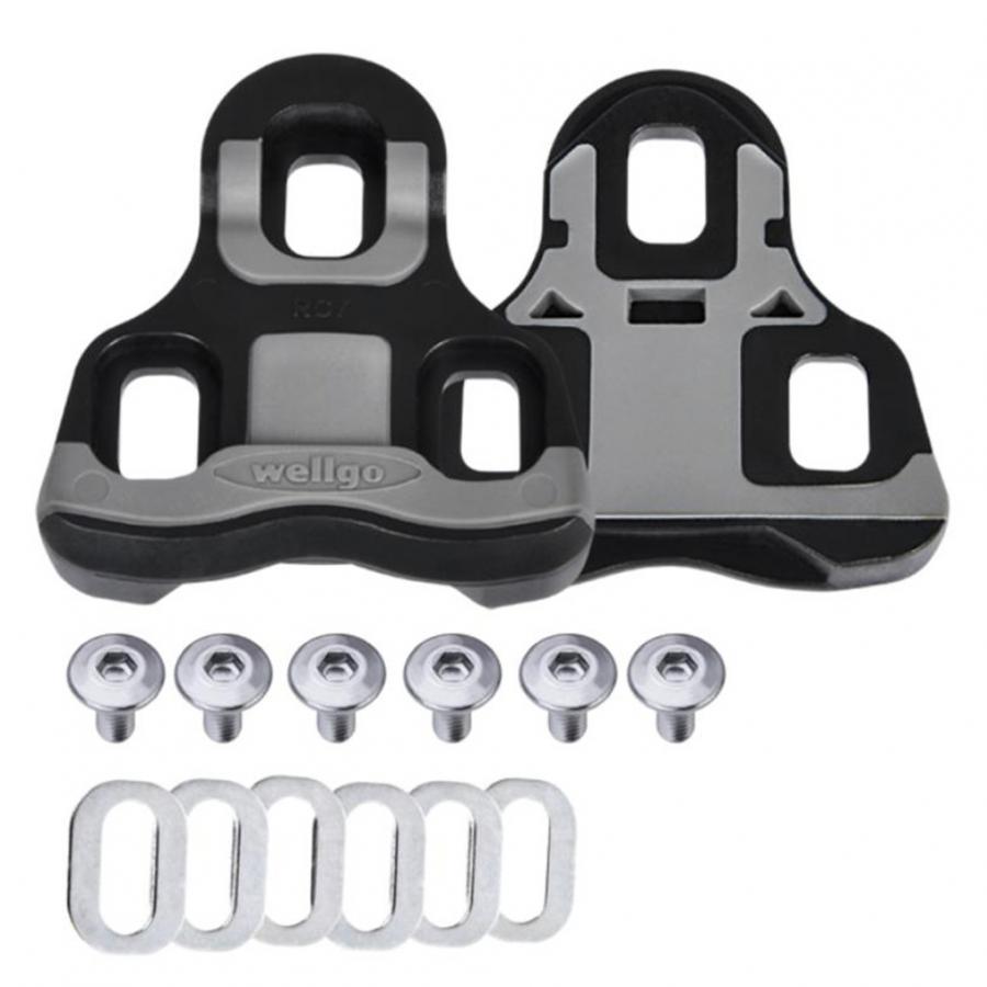 Wellgo RC-7C Cleat for Road Pedal (KEO Compatible) (0 Deg Float) - Black - D Byk Store