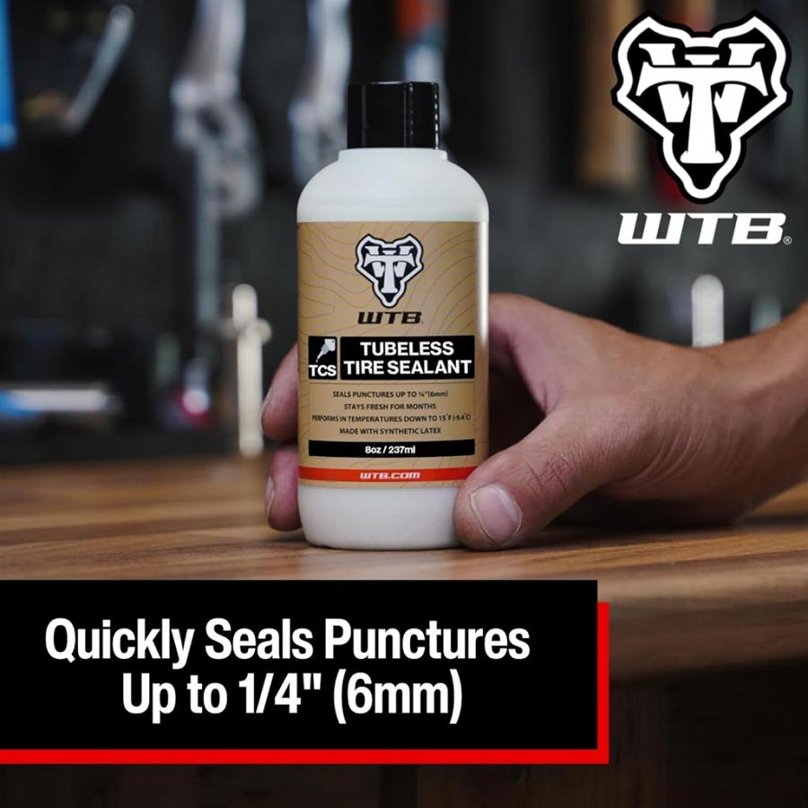 WTB TCS Tubeless Tire Sealant (8oz/236ml) (with Injector Lid & Valve Core) - D Byk Store